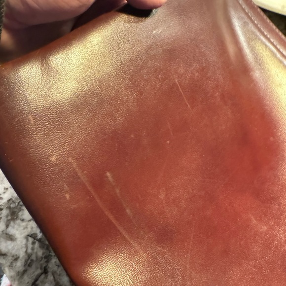 Vintage Hazel High End Business Brown Zip File Case Briefcase - Picture 7 of 10